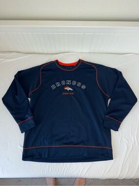 Denver Broncos Antigua Pullover Crewneck